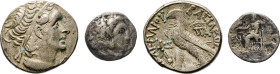 ÄGYPTEN. Ptolemaeus XIII Neus Dionysus, 81–52 v. Chr. AR Tetradrachme, Paphos, 2. Regierung 55-52 v. Chr. Diadem. Kopf n.r. Rs. Adler auf Blitzbündel,...