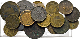 DÄNEMARK. Lots. Kupfermünzen 1771 bis 1907. Christian VII, 1766–1808 bis Christian IX, 1863–1906. 1 Skilling Danske 1771 (3), 2 Skilling 1810, 1814. 1...