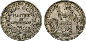 FRANKREICH. FRANZÖSICH INDOCHINA. Piastre 1905 A. KM 5a1. ss