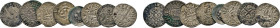 FRANKREICH. Philipp der Schöne, 1285–1314. Denier Tournois. Kreuz. Rs. Burggebäude. 3 Stück. 0,65 g, 0,78 g, 0,93 g. Lefaurie 230. Ludwig XIV., 1643–1...