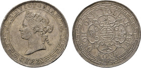 GROSSBRITANNIEN. HONG KONG. Dollar 1867. Dav. 245. KM 10. 27,12 g. Rdd. ss