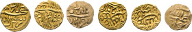 IRAN (PERSIEN). Ismail I., 906–930 AH (1501-1524 n. Chr.). 3 unbestimmte AV ¼ Asrafi (Varianten), ab. 908 AH = 1502 n. Chr. 0,93 g, 0,94 g, 0,46 (!!)....