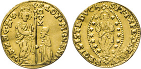 ITALIEN. Zecchino. „ALOI•MOCENI“. Fb. 1263. 3,44 g. Gestopftes Loch. GOLD ss