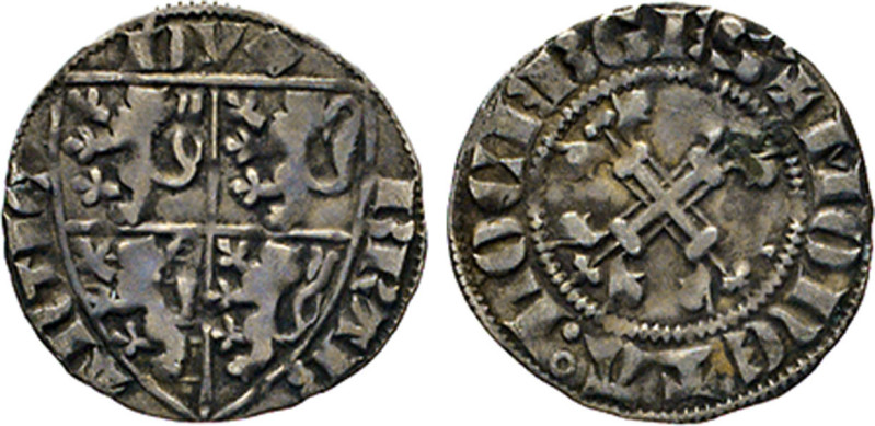 NIEDERLANDE. BRABANT. Jean III., 1312–1355. Esterlin, Luxemburg. Gemeinschaftsmü...