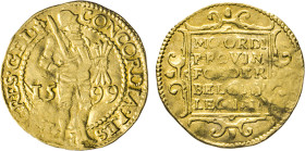 NIEDERLANDE. Dukat 1599. Geldern. Fb. 237. Leicht gewellt. GOLD ss