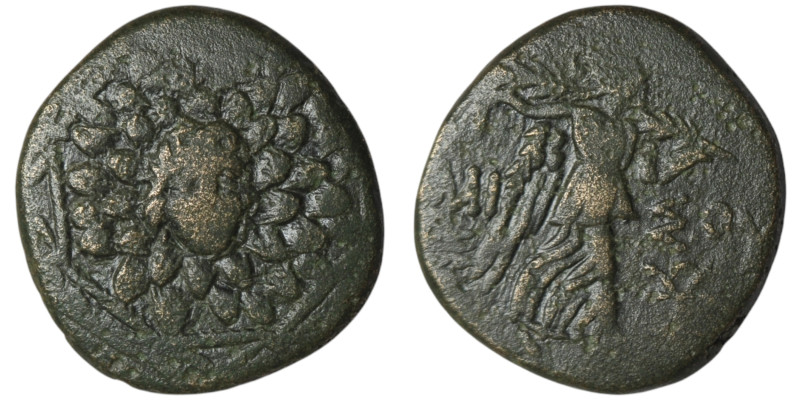 PONTOS. Amisos. Time of Mithradates VI Eupator. (Circa 85-65 BC).
AE Bronze (22m...