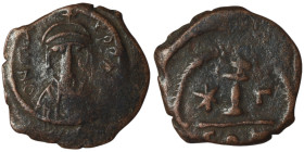 Maurice Tiberius (AD 582-602). Constantinople
AE Decanummium (20mm, 2,09g)