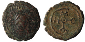 Justinian I (AD 527-565). Theoupolis (Antioch)
AE Pentanummium (18mm, 1,80g)