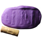 Mesopotamia. ( 1755 - 1736 BC ) 
Brown Chalkoney Stone. ( 38mm, 14,13g ) 
Collection of C.B. , Belgium. will be shipped with certificate!