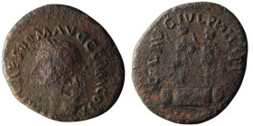 MACEDON. Philippi. Domitian (AD 81-96)
AE Bronze (29mm, 8,80g)
Obv: IMP CAES DOM AVG GERM COS XIII. Laureate head left.
Rev: COL AVG IVL PHILIPP. Thre...