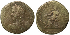 THRACE. Hadrianopolis. Caracalla (AD 198-217)
AE Bronze (28mm, 10,23g)
Obv: ANTΩNEINOC AVT K M AVP CEV. Laureate, draped and cuirassed bust left, hold...
