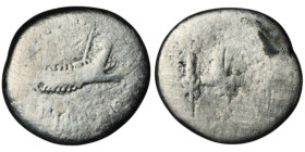 Mark Antony (32-31 BC). Military mint moving with Mark Antony (Patrae?)
AR Denarius (19mm, 3,07g)