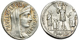 AEMILIA. Denario. Roma (62 a.C.). R/ Ley.: PAVLLVS. FFC-126. SB-10. EBC-.