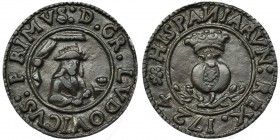 Medalla de proclamación. 1724. Granada. AE 29mm, fundida. H-6. MBC+. Escasa.