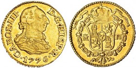 1/2 escudo. 1776. Madrid. PJ. VI-1057. EBC-.