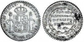 Medalla de proclamación. 1808. Oaxaca. AR 27mm. H-43. EBC. Rara en esta conservación.
