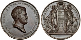 Medalla jura de la Constitución. 1820. AE 56mm. Grabador: JJ. Dubois. MPN-496 vte. EBC+. Escasa.