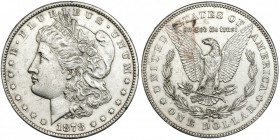 ESTADOS UNIDOS DE AMÉRICA. Dólar. 1878. CC. KM-110. Pequeñas marcas. EBC+. Escasa.