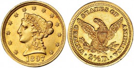 ESTADOS UNIDOS DE AMÉRICA. 2 1/2 dólares. 1897. KM-72. EBC.