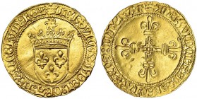 FRANCIA. Escudo de la Corona. S/F. Luis XII. FRB-323(71). MBC+.