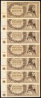 Bohemia & Moravia Protectorate of Bohemia and Moravia 50 Korun 1944 Pick 10a SB408a-b Group of 7 Specimen Examples Very Fine-Uncirculated. 

HID098012...