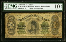 Canada Dominion of Canada $1 1878 DC-8e PMG Very Good 10 Net. Foreign substance.

HID09801242017