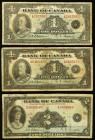 Canada Bank of Canada $1(2); $2 1935 BC-1(2); BC-3 Fine-Very Fine. 

HID09801242017