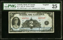 Canada Bank of Canada $2 1935 BC-3 PMG Very Fine 25. 

HID09801242017