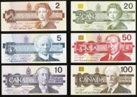Bank of Canada Bird Series Denomination Set of 6 Examples Choice About Uncirculated-Uncirculated. 

HID09801242017