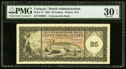 Curacao De Curacaosche Bank 25 Gulden 1958 Pick 47 PMG Very Fine 30 EPQ. 

HID09801242017