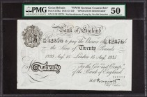 Great Britain Bank of England 20 Pounds 15.8.1935 Pick 337Ba "Operation Bernhard" PMG About Uncirculated 50. 

HID09801242017