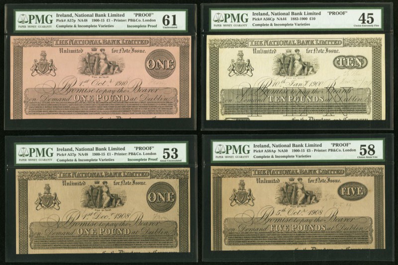 Ireland National Bank Limited 1 (2); 10; 5 Pounds 10.1.1910; 1.12.1908; 10.1.190...