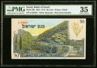 Israel Bank of Israel 50 Lirot 1955 Pick 28b PMG Choice Very Fine 35. Annotation.

HID09801242017