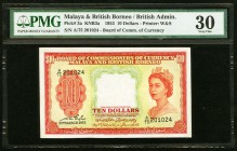 Malaya Board of Commissioners of Currency 10 Dollars 21.3.1953 Pick 3a PMG Very Fine 30. 

HID09801242017