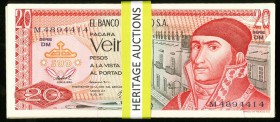 Mexico Banco de Mexico 20 Pesos 1977 Pick 64 Group of 77 Examples Crisp Uncirculated. 

HID09801242017