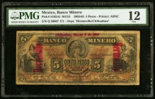 Mexico Banco Minero 5 Pesos 1903-05 Pick S163Al; M1311 PMG Fine 12. 

HID09801242017