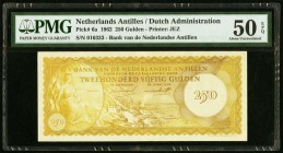 Netherlands Antilles Bank van de Nederlandse Antillen 250 Gulden 1962 Pick 6a PMG About Uncirculated 50 EPQ. 

HID09801242017