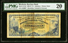 Rhodesia Barclays Bank, Salisbury 1 Pound 1.6.1936 Pick S112a PMG Very Fine 20. 

HID09801242017