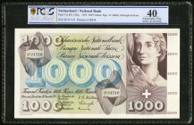 Switzerland National Bank 1000 Franken 18.12.1958 Pick 52c PCGS Gold Shield Grading Extremely Fine 40. 

HID09801242017