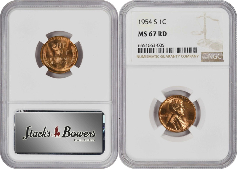 1954 Lincoln Cent. PDS Set. (NGC).

All examples are individually graded and e...