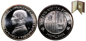 Andorra Principalty 1980 1500 Diners - Joan Martí i Alanis (Episcopal Co-Prince) Silver (.925) Milan Mint (5000) 12.5g BU KM 8 Schön 16