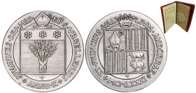 Andorra Principalty 1981 Medal - Joan Martí i Alanis (10th Anniversary of the Bishopric of Joan Martí Alanís) Silver (1500) 25g UNC