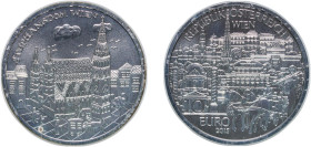 Austria Second Republic 2015 10 Euros (Stephansdom Wien) Silver (.925) Vienna Mint (40000) 17.35g BU KM 3243a