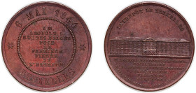 Belgium Kingdom 1844 Token - Warehouse Brussels Copper 10.36g UNC