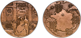 France Fifth Republic 1964 Medal - Société générale Bronze 175.19g UNC