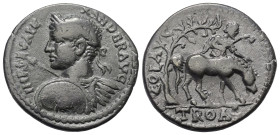 Troas. Alexandria. Severus Alexander (222 - 235 n. Chr.).

 Bronze.
Vs: Büste des Severus Alexander in Vorderansicht mit Lorbeerkranz, Panzer, Schi...