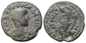 Pisidien. Baris. Herennius Etruscus als Caesar (249 - 251 n. Chr.).

 Bronze.
Vs: Büste des Herennius Etruscus mit Panzer rechts.
Rs: Flussgott Po...