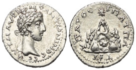 Kappadokien. Kaisareia (Caesarea). Commodus (177 - 192 n. Chr.).

 Trihemidrachme (Silber). n. Chr.
Vs: Kopf des Commodus mit Lorbeerkranz rechts....