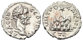 Kappadokien. Kaisareia (Caesarea). Septimius Severus (193 - 211 n. Chr.).

 Didrachme (Silber). 194 n. Chr.
Vs: Kopf des Septimius Severus mit Lorb...