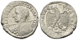 Seleukis und Pierien. Antiochia am Orontes. Gordianus III. (238 - 244 n. Chr.).

 Tetradrachme (Billon). 242 - 244 n. Chr.
Vs: Büste des Gordianus ...